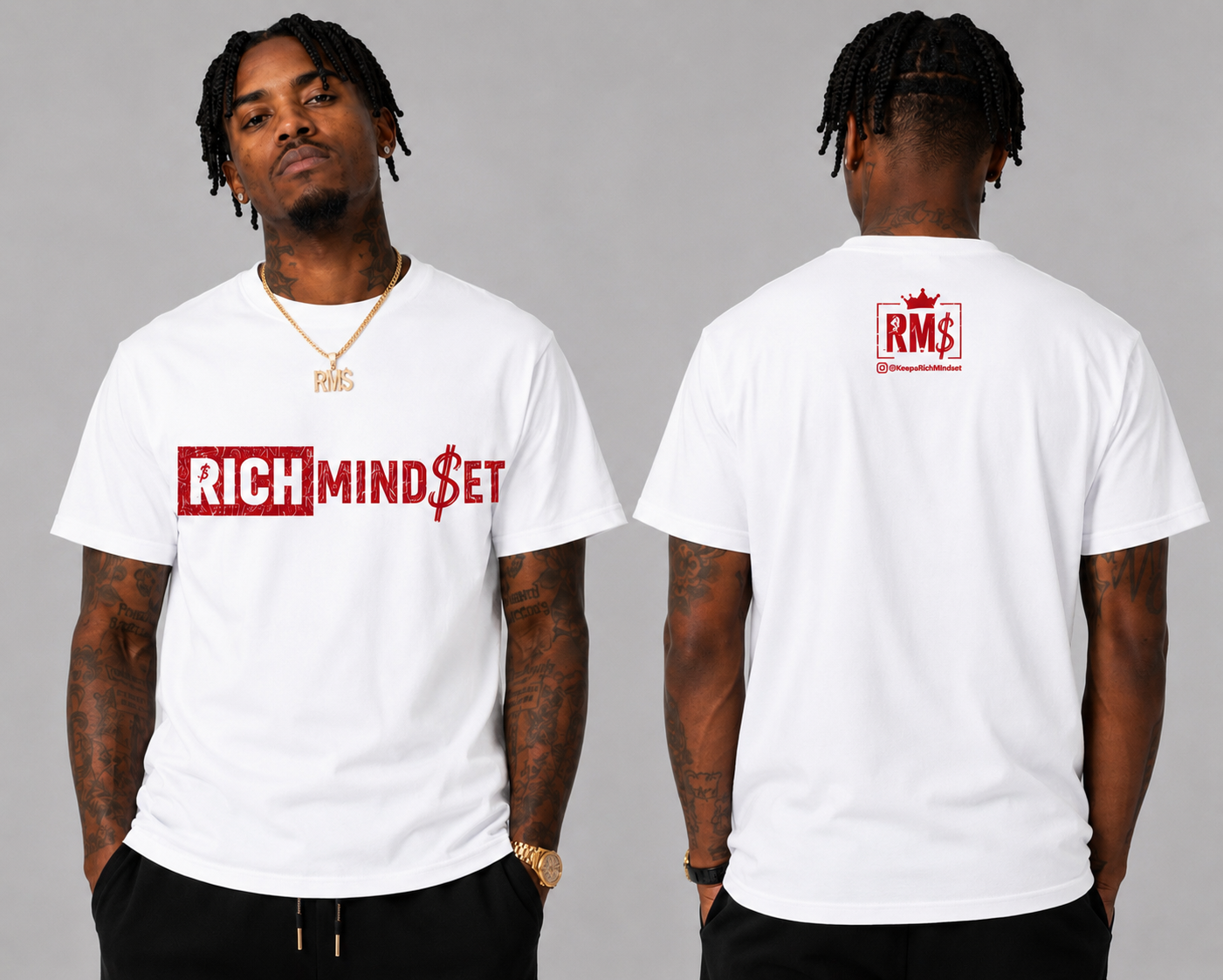 Red Rich Mind$et Original Tee