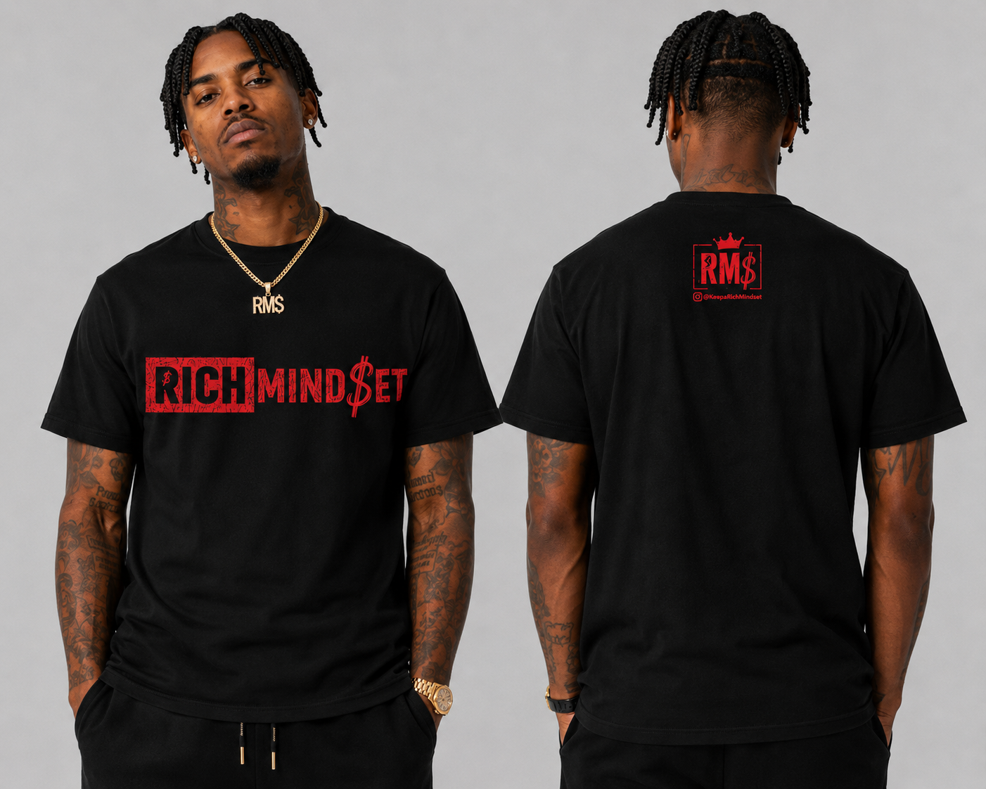 Red Rich Mind$et Original Tee