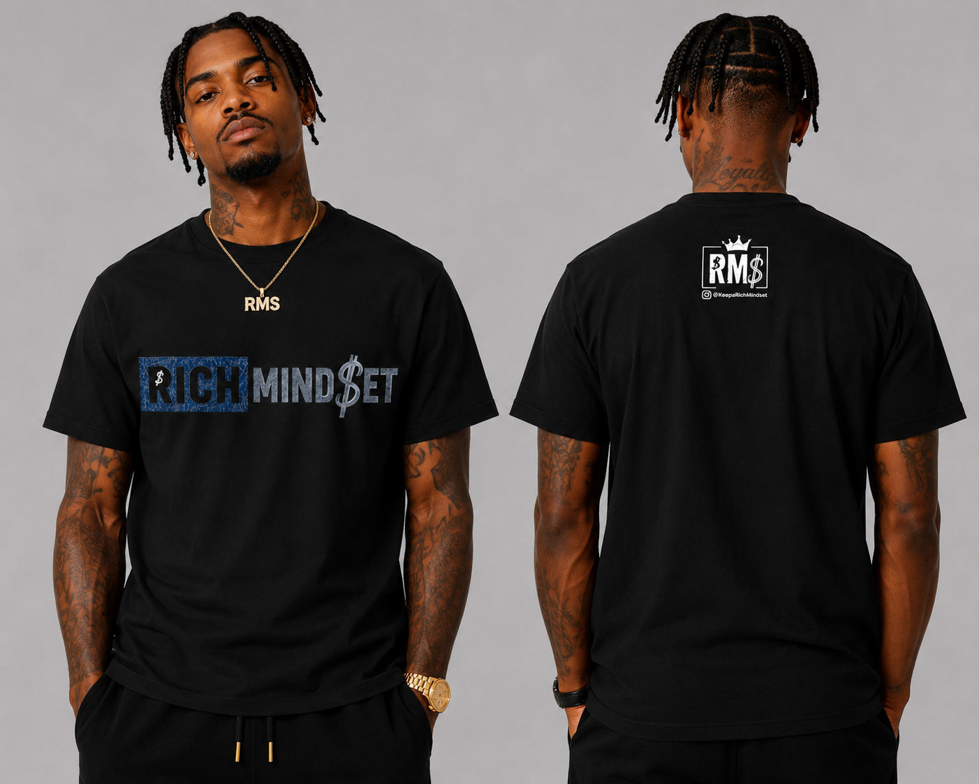 Carbon Blue Rich Mind$et Original Tee