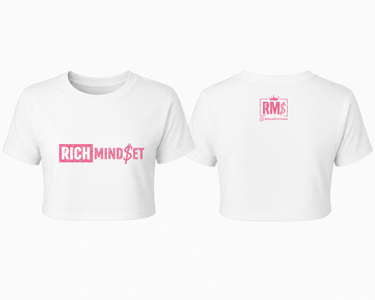 Pink Rich Mind$et Original Crop Top
