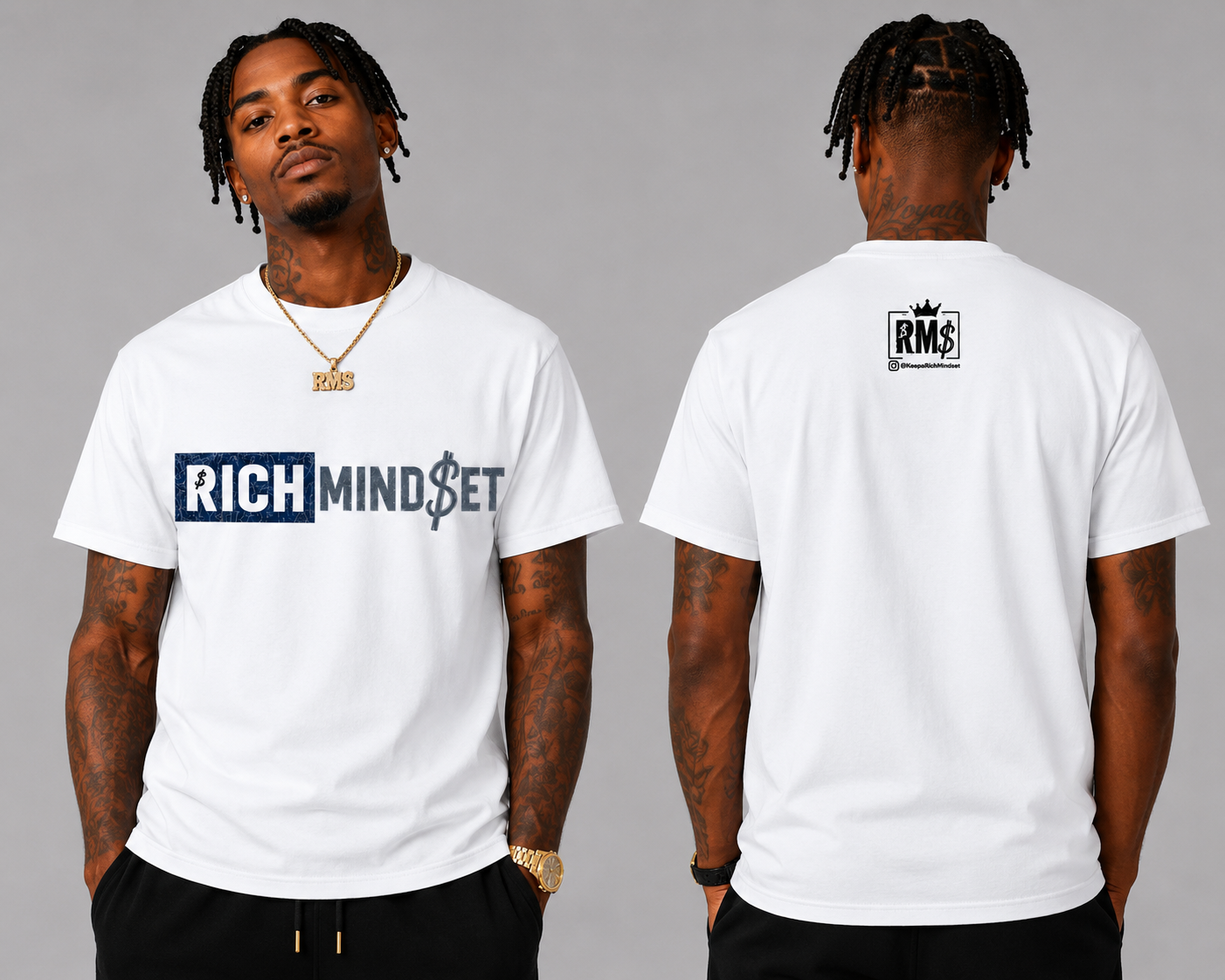 Carbon Blue Rich Mind$et Original Tee