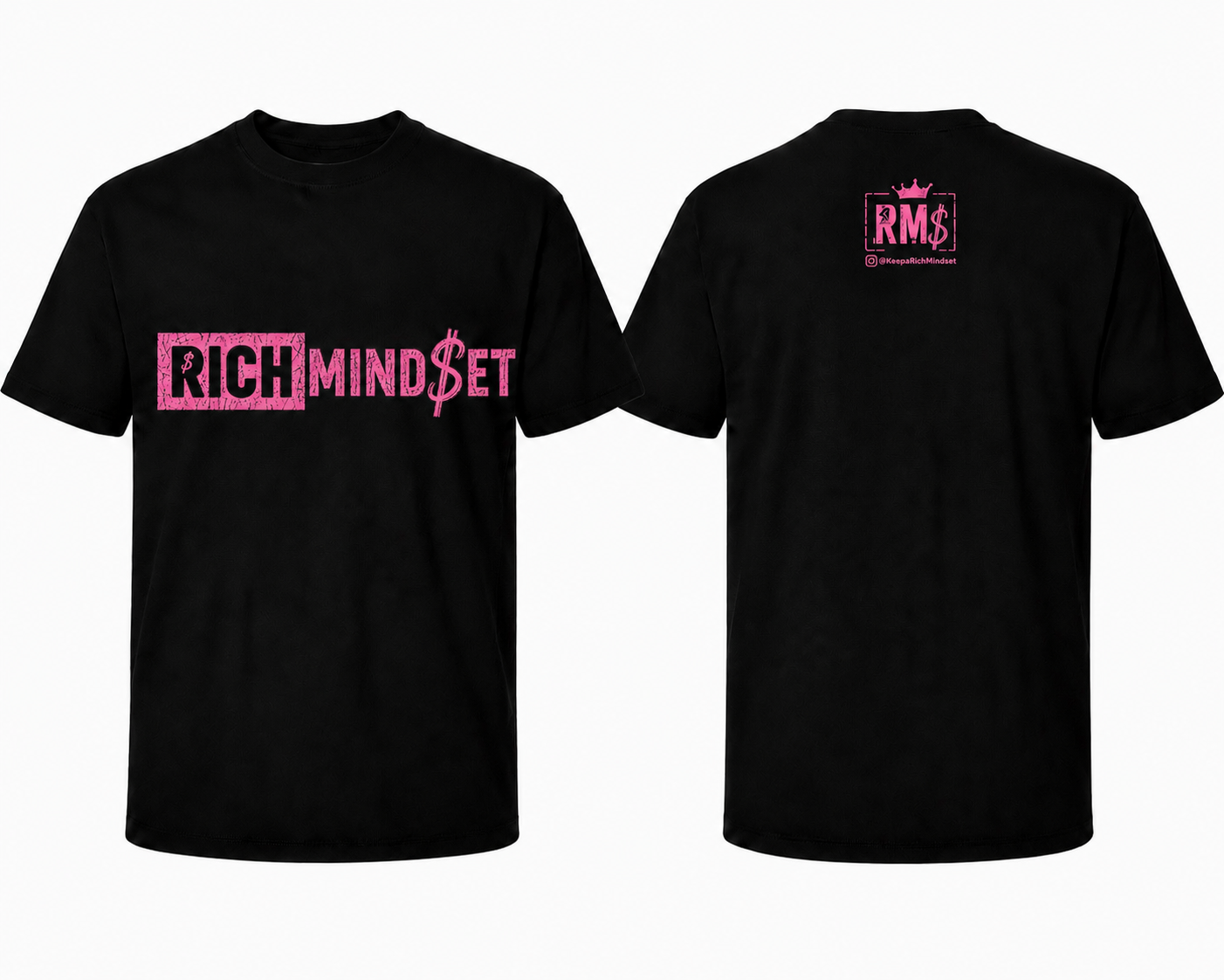 Black & White Rich Mind$et Original Tee