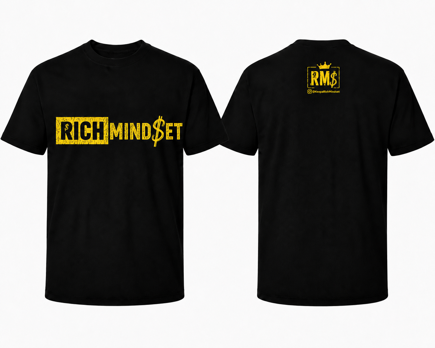 Yellow Rich Mind$et Original Tee