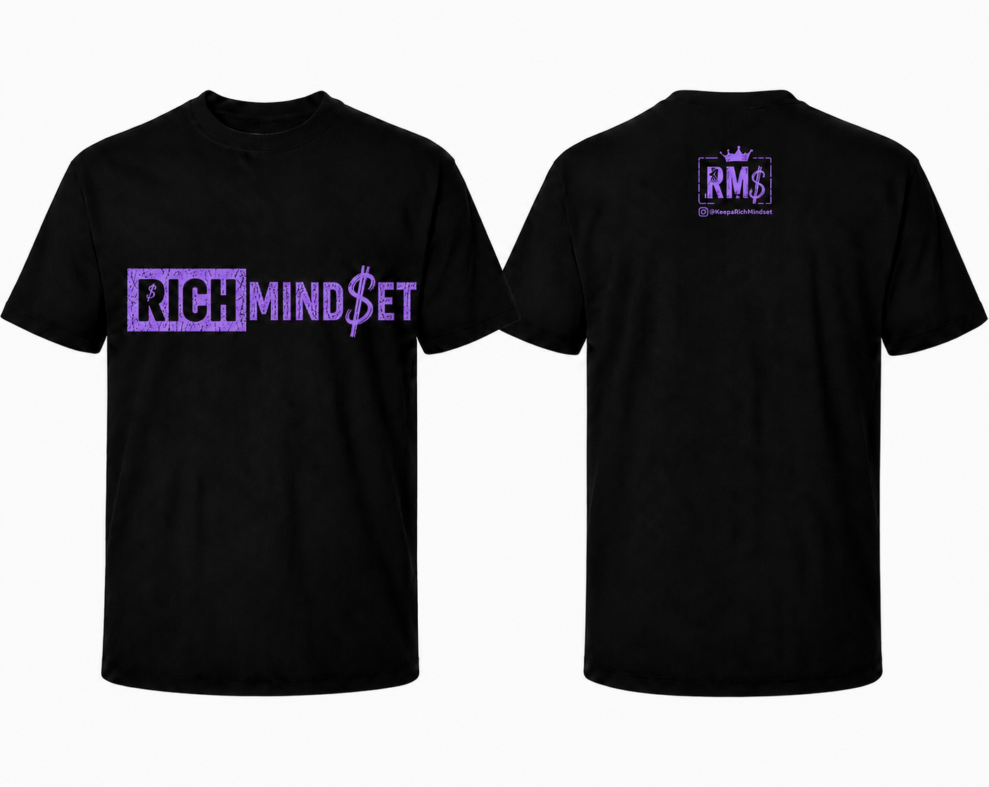 Black & White Rich Mind$et Original Tee