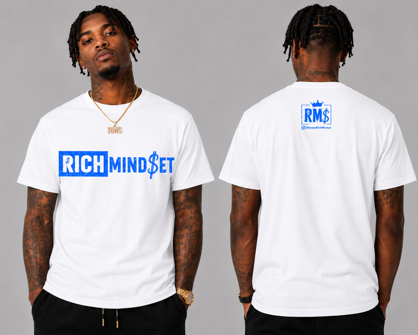 Blue Rich Mind$et Original Tee