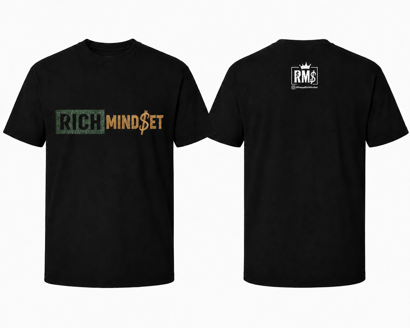 Green/Gold Rich Mind$et Original Tee