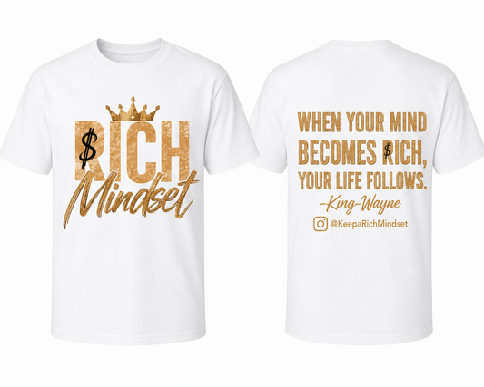Gold Rich Mind$et Signature Motivation Tee