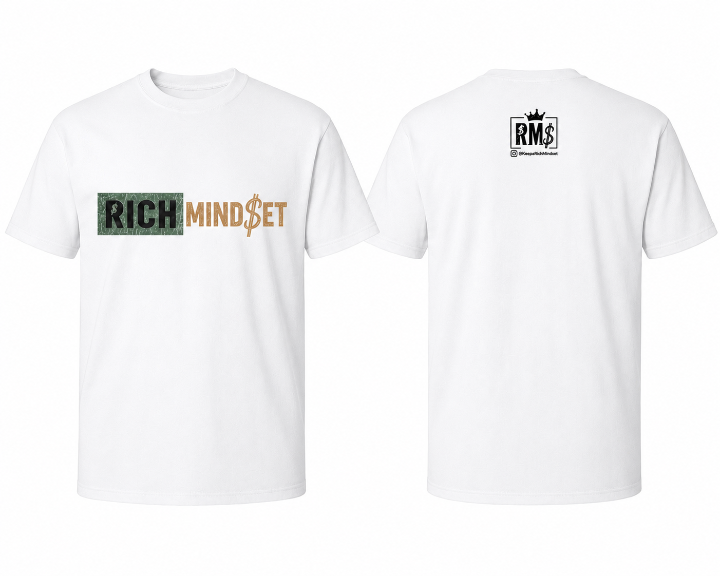 Green/Gold Rich Mind$et Original Tee
