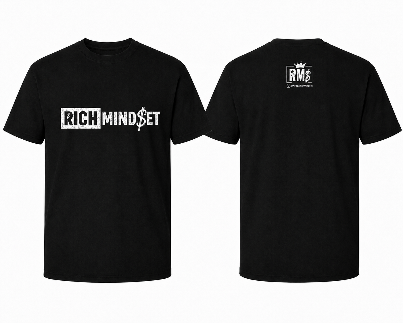 Black & White Rich Mind$et Original Tee