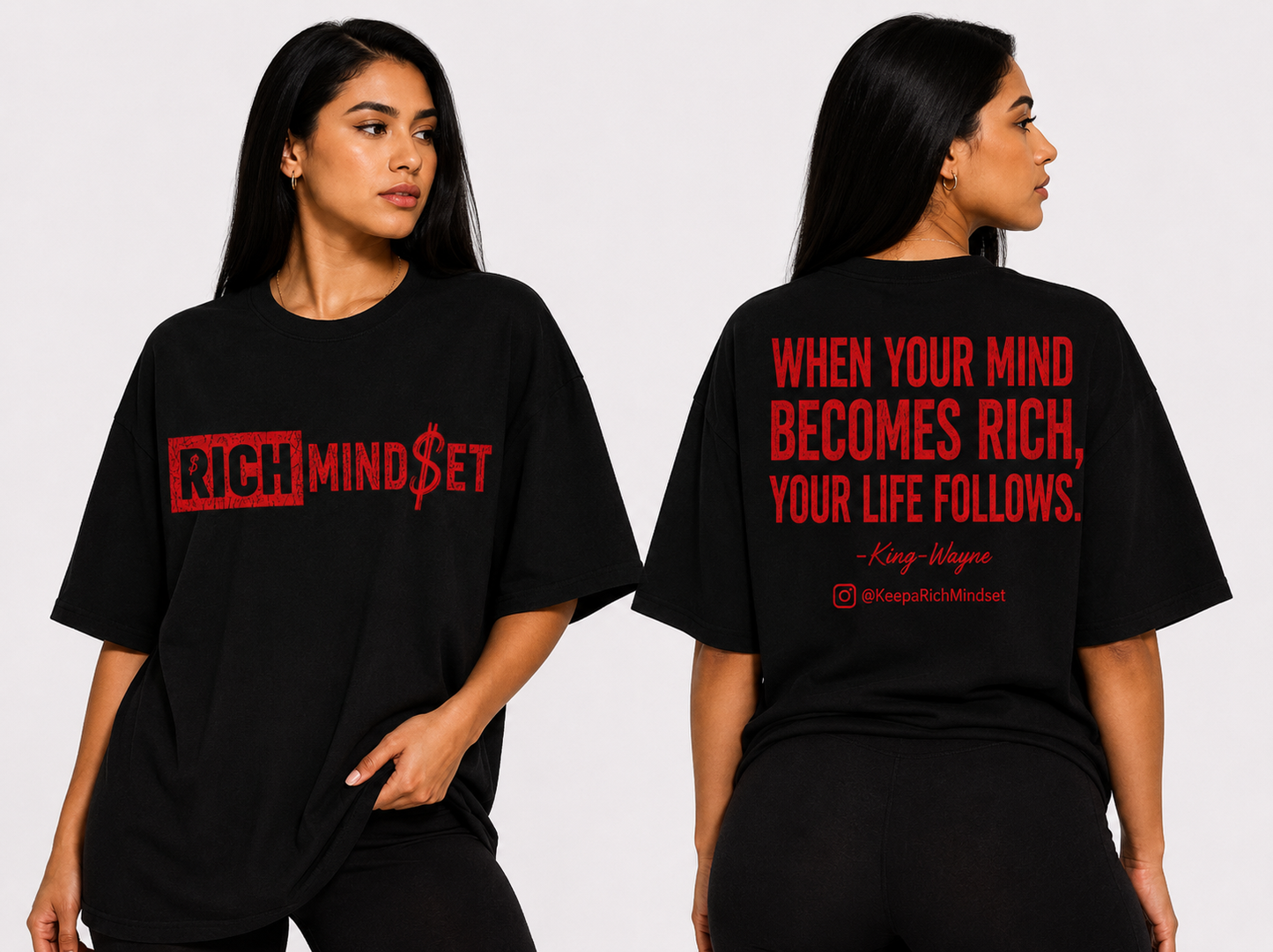 OVERSIZED Rich Mind$et Original Tee